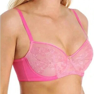 Natori Women's Hot Pink True Decadence Full Figure Underwire Bra Size 32DD NWT